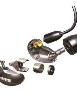 Alternative view of Shure SE215 PRO Wired Earbuds - Professional Sound Isolating Earphones, Clear Sound & Deep Bass, Single Dynamic MicroDriver, Secure Fit In Ear Monitor, plus Carrying Case & Fit Kit - Black (SE215-K) 3.5mm Cable