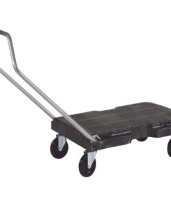 Rubbermaid Commercial Products Convertible Folding Utility Dolly/Cart/Platform Truck with wheels, FG440100BLA, 500 lbs Capacity, Black Triple Trolly 5" Casters 15 51f7U1 g9EL
