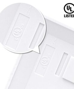 VCE RCA Wall Plate(UL Listed), 1-Port Keystone Wall Plate with Female to Female RCA Keystone Jack Insert for Subwoofer Audio Port, White 12 51fCO39T4KL