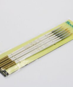 Fine Detail Paint Brush Set, 6 Pieces Miniature Art Brushes for Fine Detailing,Art Painting - Acrylic, Watercolor, Oil - Miniatures, Models, Airplane Kits, Nail White 17 51fE5xUSwIL