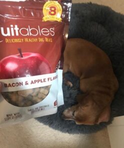 Fruitables Crunchy Baked Low Calorie Training Treats for Dogs | Crispy Bacon Apple Flavor | 7 Ounces (2386) 7 Ounce (Pack of 1) Crispy Bacon and Apple 9 51fFFU4ev9L