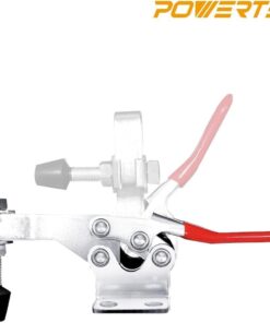 POWERTEC 20301 Quick Release Horizontal Toggle Clamp 225D - 500 lb Holding Capacity w Rubber Pressure Tip, 1PK 225D, 500lbs 17 51fFuFoxdzL