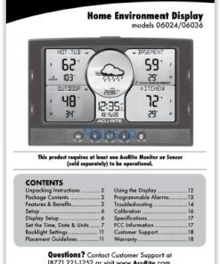 AcuRite Wireless Indoor Outdoor Temperature and Humidity Sensor (06002M) , white 06002m / 592txr Temperature & Humidity Add-on 27 51fHCDcipBL