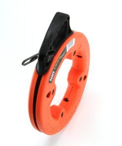 Klein Tools 56001 Fish Tape, 50-Foot Long x 1/8-Inch Wide Steel Pull Line, for Heavy Duty Wire Pulls, Updated Model Cat. No. 56331 Available 22 51fLWSJTGL