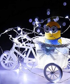 buways 2 Pack 75 LED 24.6ft Battery Operated Fairy String Lights with Remote, 8 Modes Silver Wire Firefly Lights for Christmas Party Bedroom Indoor Outdoor Decor (Cool White) Cool White 2-Pack 14 51fOsdHw6VL