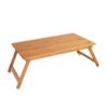 Time Concept Vacances Foldable Low Bamboo Table - L 12" x W 20" x H 9" - Wooden Picnic Furniture, Portable Dining Use 12D x 20W x 9H in 13 51fYYbgLxPL