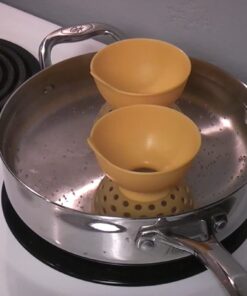 OXO Good Grips Silicone Egg Poachers (Set of 2),Yellow 49 51faaX3beL