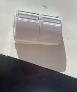 RV Designer Snap Cover Oulet Plate, Weatherproof, AC Electrical White 18 51fajcd2lL