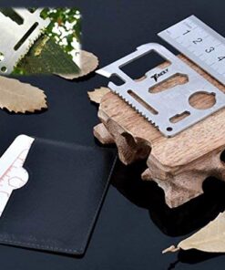 Survival Credit Card Multitool by Tuncily (Silver) - 11 in 1 Wallet Multipurpose Tool, Bottle Opener, Everyday Utility Tactical Multi Tool, Christmas Gifts Stocking Stuffers for Men 14 51fb6HZB5JL