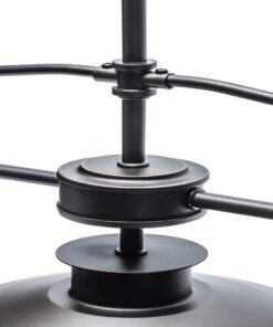 Globe Electric 64845 Nate 3-Light Pendant, Oil Rubbed Bronze, Clear Glass Shades, Bulb Not Included Without Bulb Oil Rubbed Bronze (3-Light) 30 51fh 4bzSrL