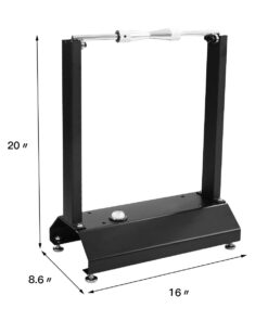 Goplus Motorcycle Bike Wheel Balancer, Rim Tire Balancing Spin Static Truing Stand w/Adjustable Centering Cones, Tire Balancer (16”×8.6”×20”) 19 51fi73CFaBL