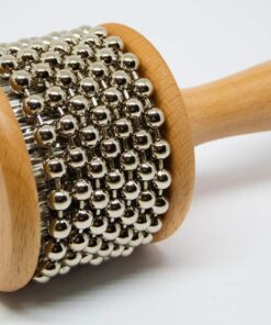 Nino Percussion NINO702 Kids Wooden Cabasa with Stainless Steel Beaded Chain and Cylinder for Classroom Band/Music 13 51flEqnDPL