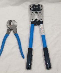 NEIKO 02039A Lug Crimping Plier and Cable Cutter Set, Battery Cable Crimping Tool, 8-0 AWG, 6mm - 50mm, Electrician Wire Crimper Tool 2 Pc Battery Crimper & Cutter Set 59 51foKwP14QL