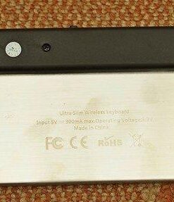 Rii K12+ Mini Wireless Keyboard with Large Touchpad Mouse&Qwerty Keypad, Stainless Steel Portable Wireless Keyboard with USB Receiver for MacBook/iPad/Tablet/PC/Laptop/Smart TV/Raspberry Pi - Black 46 51fpdqW4LgL