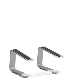 Griffin Elevator Laptop Stand - Ergonomic Computer Riser & Laptop Mount Made of Sturdy Brushed Aluminum - Supports Posture & Elevates Workspace with a Minimal Design, Space Grey Clear (2.5 Oz) Matte Space Grey/Clear Single 12 51fuK75OliL