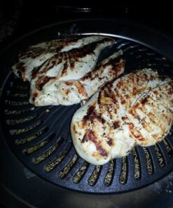 Kitchen + Home Stove Top Smokeless Grill Indoor BBQ, Stainless Steel with Double Coated Non Stick Surface Stove Top Grill 43 51fx5PrksML