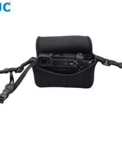 JJC Black Ultra Light Neoprene Camera Case for Sony a6600 a6500 a6400 a6300 a6100 a6000 a5100 +18-55mm/E 50mm F1.8 Lens, Pouch Bag for Fuji X-T30 X-T20 X-T10 +16-50mm, Canon PowerShot SX530 SX540 G3X OC-S2 14 51g09t595LL