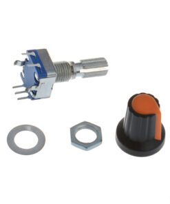 Alternative view of Anmbest 10PCS 20mm 5Pins 360 Degree Rotary Encoder Code Switch Digital Potentiometer with Push Button and Orange Knob Cap DIY Kit for Arduino Raspberry pi