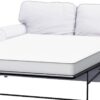 The Ektorp Two Seater Sofa Bed Cover (Durable Heavy Cotton) Replacement is Custom Made Sofa Cover Compatible with IKEA Ektorp 2 Seater Sleeper (White) White
