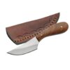 Szco Supplies 4.75” Small Slim Skinner Patch Outdoor Hunting Knife with Brown Leather Sheath (DH-7990)