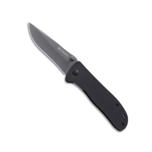 CRKT Drifter EDC Folding Pocket Knife: Everyday Carry, Gray Ti Nitride Blade, Thumb Stud Opening, Black G10 Handle, Pocket Clip 6450K Folding Knife