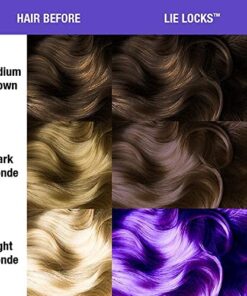 MANIC PANIC Lie Locks Hair Dye – Classic High Voltage - Semi Permanent Hair Color - Cool Medium Indigo Blue Shade - Vegan, PPD & Ammonia-Free - For Coloring Hair on Men & Women 29 51gKtT9dW4L 1