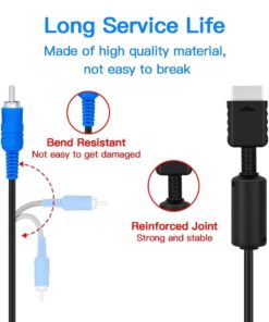 Gam3Gear Component AV Audio Video Cable for PS3 PS2 14 51gUPdrgZGL