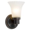 Design House 505115 Village 1-Light Indoor Dimmable Wall Sconce Frosted Flute Glass with Twist On/Off Switch for Bathroom Bedroom Hallway, 8.25" H x 5.1" W, Oil-Rubbed Bronze 36 51gVc32QxHL