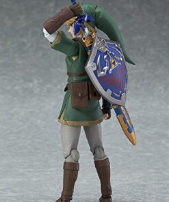 Good Smile The Legend of Zelda Twilight Princess Link (Deluxe Version) Figma Action Figure, 180 months to 1188 months 45 51gcHy47BAL