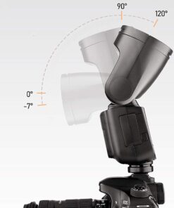 Godox V1-N Round Head Camera Flash Speedlite Flash for Nikon, TTL Flash Speedlight, 2.4G 1/8000s HSS 76Ws, 10 Level LED Modeling Lamp, 480 Full Power Shots, 1.5s Recycle Time 2600mAh Li-ion Battery 15 51go06lHhfL