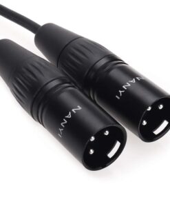 NANYI XLR Splitter Cable, Microphone Cable XLR to XLR Patch Cables, 3-Pin XLR Female to Dual XLR Male Y Cable Adaptor mic Cable DMX Cable Patch Cords with Oxygen-Free Copper, 1.6Feet XLR Female To 2Male-1.6FT 11 51guGMusgFL