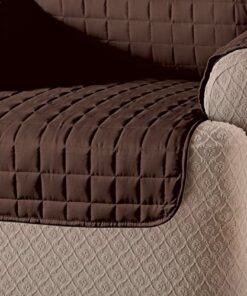 Innovative Textile Solutions, Microfiber Furniture Protector Recliner Wing Chair, Perfect Chair Protection, Comfortable Easy Stretch Fabric, Protect Against Spills and Stains (Chocolate) Chocolate 10 51guS3l5QsL