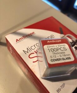 CB 7101S1 72-Pieces Blank Microscope Slides & 100-Pieces Square Cover Glass 1 Unit (Slide and Cover) 11 51gy5ctViIL