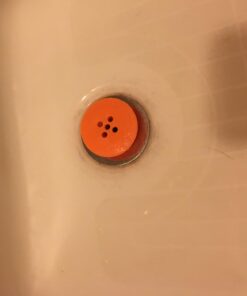 TubShroom Tub Hair Catcher Protector, Fits 1.5" - 1.75" Drain, Orange 49 51gy6vJC1PL