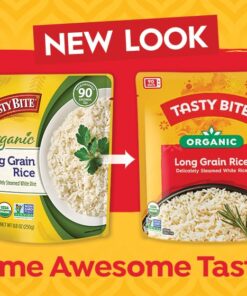 Tasty Bite Organic Long Grain Rice,8.8 Ounce, Pack of 6, Ready to Eat, Microwavable, Vegan, Gluten-Free 6 51gyDXbPtL