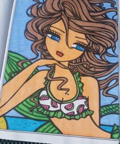 Sweet & Simple Whimsy Girls: Mermaids and More to Color 70 51gz51xu hL