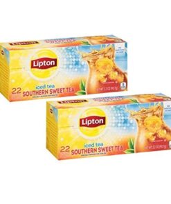 Lipton Southern Sweet Iced Tea Bags 22 Count Family Size (Pack of 2) 22 Count (Pack of 2)