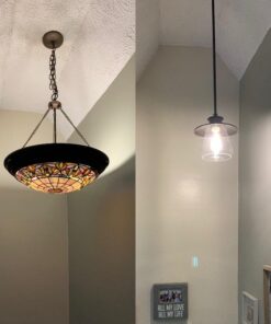 Globe Electric 64845 Nate 3-Light Pendant, Oil Rubbed Bronze, Clear Glass Shades, Bulb Not Included Without Bulb Oil Rubbed Bronze (3-Light) 49 51hJgvWYruL