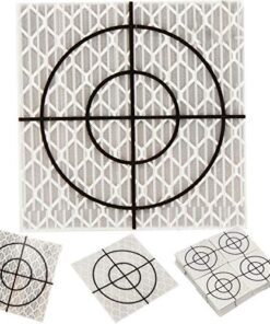 Alternative view of Huhebne 100Pcs Prism Measurement Reflector Sheet Reflective Tape Target Total Station Tunnel Survey 40X40Mm, White