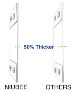 Alternative view of Niubee 8.5x11 inch Wall Mount Acrylic Sign Holder with Double Sided Adhesive Tape for Office, Home, Store, Restaurant-No Drilling (10 Pack) 10