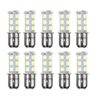 HOTSYSTEM LED Light Bulbs 1157 BAY15D P21/5W 2357 DC12V 18-5050 SMD for Car RV SUV Camper Trailer Trunk Interior Reversing Backup Tail Turn Signal Corner Parking Side Marker Lights(White,Pack of 10) pack of 10 1157-white 8 51hi6OpXhL