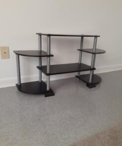 Furinno Turn-N-Tube Rounded Corner TV Entertainment Center, Black/Grey 6-Tiers with Round Corner 35 51hiHZMB1 L