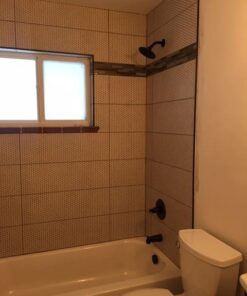 Delta Faucet Windemere 14-Series Tub and Shower Faucet Set, Shower Handle, Oil Rubbed Bronze Shower Faucet, Delta Shower Trim Kit, Oil Rubbed Bronze BT14496-OB (Valve Not Included) Without Rough Tub/Shower Faucet 40 51hieG5taWL