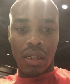 TOPGRILLZ Gold Grills for Your Teeth 18K Gold Plated Hip Hop Custom Fit Polished Teeth Grillz for Men and Women with 4 Silicon Molding Bars Rapper Costume Gold 6 Fangs 36 51hn U9njpL