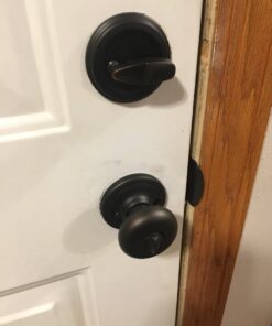 Kwikset 99910-035 Juno Entry Door Knob and Single Cylinder Deadbolt Combo Pack, 3, Venetian Bronze 34 51hofXhuxvL