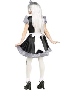 Fun World Costumes Women's Broken Doll Adult Costume Medium/Large Black/White 9 51hvh7wqCDL