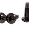Monoprice 12/24 Screw for Rack, 50 Piece, Carbon Steel, 19mm, Black
