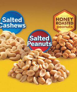 PLANTERS Variety Packs (Salted Cashews, Salted Peanuts & Honey Roasted Peanuts), 24 Packs - Individual Bags of On-the-Go Nut Snacks - No Cholesterol or Trans Fats - Source of Fiber and Healthy Fats 24 Count (Pack of 1) 29 51i2fGCjw3L
