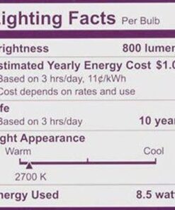 Philips 461798 LED Non-Dimmable A19 Frosted Light Bulb: 800-Lumen, 2700-Kelvin, 8.5-Watt (60-Watt Equivalent), E26 Base, Soft White, 12-Pack 19 51i376NbQ L