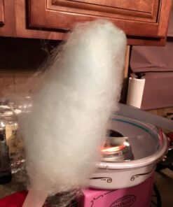 Nostalgia Vintage Hard and Sugar Free Countertop Original Cotton Candy Maker, Includes 2 Reusable Cones And Scoop – Pink, Main 30 51iBgUxLPSL